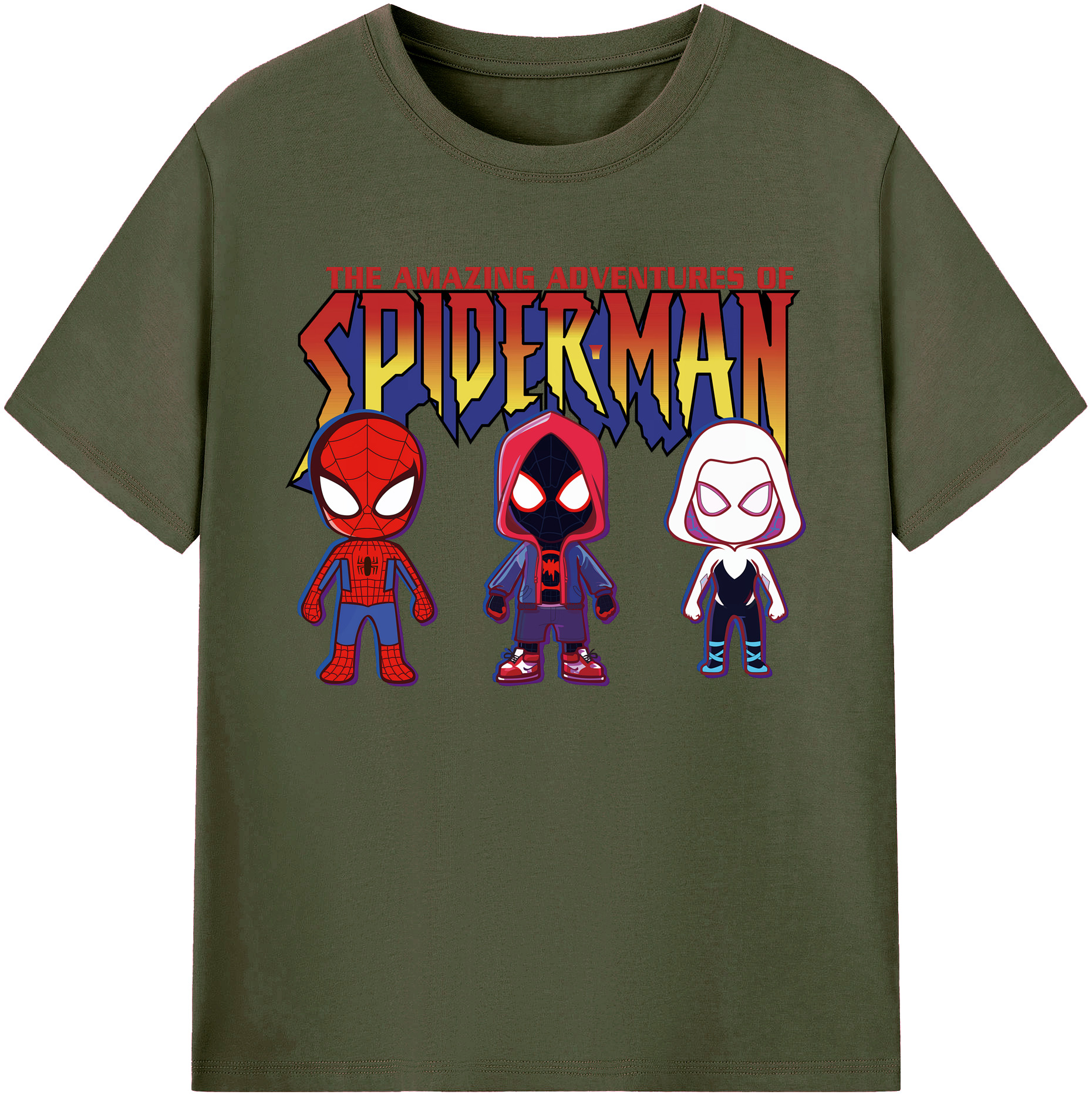 （画像用） Spider Man スパイダーマン 綿100％ メンズ半袖Tシャツ｜肌触りやわらか＆通気性
